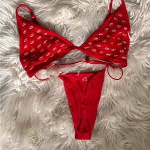 Women's Red Bikini Set